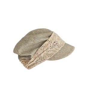 y2k jfashion wool + lace cap